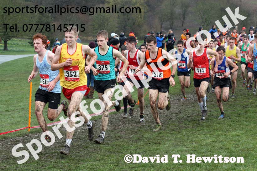 Intermediate boys 2019 New Balance English Schools Cross Country Champs, Temple Newsam, Leeds. Photo:  David T. Hewitson/Sports for All Pics